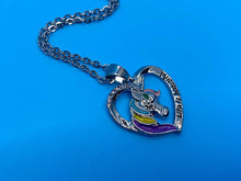 Load image into Gallery viewer, Life is Beautiful Unicorn Pendant Necklace