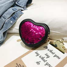 Load image into Gallery viewer, Heart Sequin Crossbody