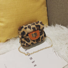 Load image into Gallery viewer, Faux Fur Leopard Print Crossbody