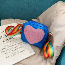 Load image into Gallery viewer, Mini Heart Rainbow Crossbody